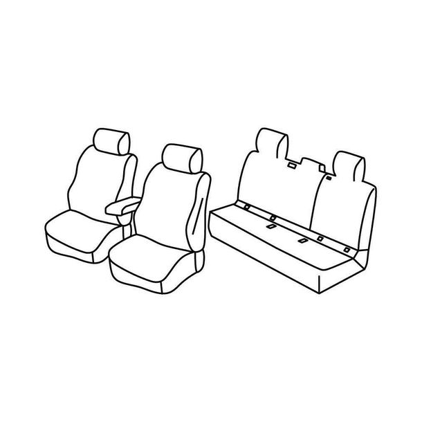 Coprisedili Lampa Set Superior - Beige - compatibile per Toyota Corolla 5p (03/19>)