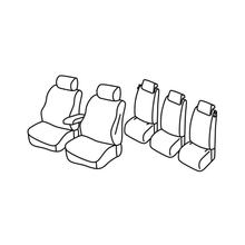 Sitzbezüge Lampa Set Superior - Grau/schwarz - kompatibel für Skoda Yeti (10/09>12/13)