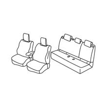Capas de Assento Lampa Conjunto Superior - Preto/Azul - compatível para Renault Captur (12/19>)