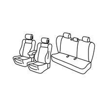 Stoelhoezen Lampa Set Superior - Zwart/Grijs - compatibel voor Peugeot 508 sw (03/11>05/18)