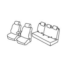 Capas de Bancos Lampa Set Superior - Bege - compatível para Citroen C4 Cactus (02/18>10/20)
