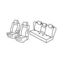 Capas de Assento Lampa Set Superior - Preto/Azul - compatível para Audi A6 4p (07/18>)