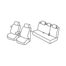 Capas de Bancos Lampa Set Superior - Cinza/Preto - compatível para Kia Pro Cee'd 3p (06/13>12/14)