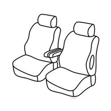 Capas de Banco Lampa Set Superior - Preto/Cinza - compatível para Peugeot Expert (01/07>03/16)