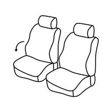 Set de housses de siège Superior - Nocciola - compatible pour Peugeot Partner (05/96>03/08)