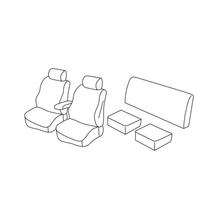 Stoelhoezen Lampa Set Superior - Zwart/Blauw - compatibel voor Isuzu D-Max Pick-Up (03/12>11/20)