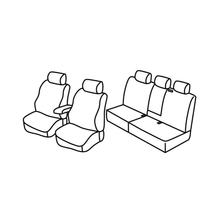 Habillages de siège Lampa Set Superior - Gris/Noir - compatibles pour Volkswagen Golf Plus (03/09>07/14)