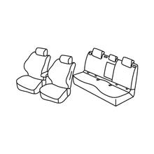 Habillages de siège Lampa Set Superior - Gris/noir - compatible pour Toyota Corolla 5p (03/19>)