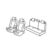 Housses de siège Lampa Set Superior - Gris/noir - compatible pour Subaru Xv (01/12>01/18)
