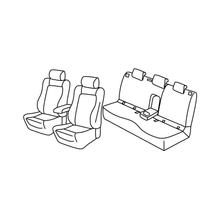 Housses de siège Lampa Set Superior - Noir/Gris - compatibles pour Skoda Karoq (12/17>)