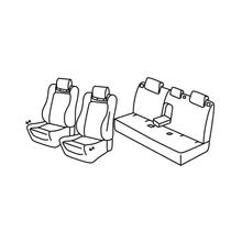 Coprisedili Lampa Set Superior - Nero/Rosso - compatibili per Peugeot 508 sw (01/19>)