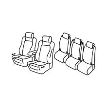 Fundas de asiento Lampa Set Superior - Gris/Negro - compatibles para Opel Zafira Tourer (11/11>12/19)