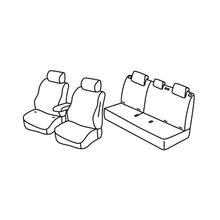 Coprisedili Lampa Set Superior - Nero/Grigio - compatibili per Nissan Leaf (09/17>)