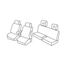 Coprisedili Lampa Set Superior - Beige - compatibile per Mitsubishi L200 Club Cab (09/15>)