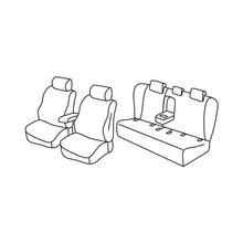 Sitzbezüge Lampa Set Superior - Schwarz/Grau - kompatibel für Mazda 6 4p (11/18>)