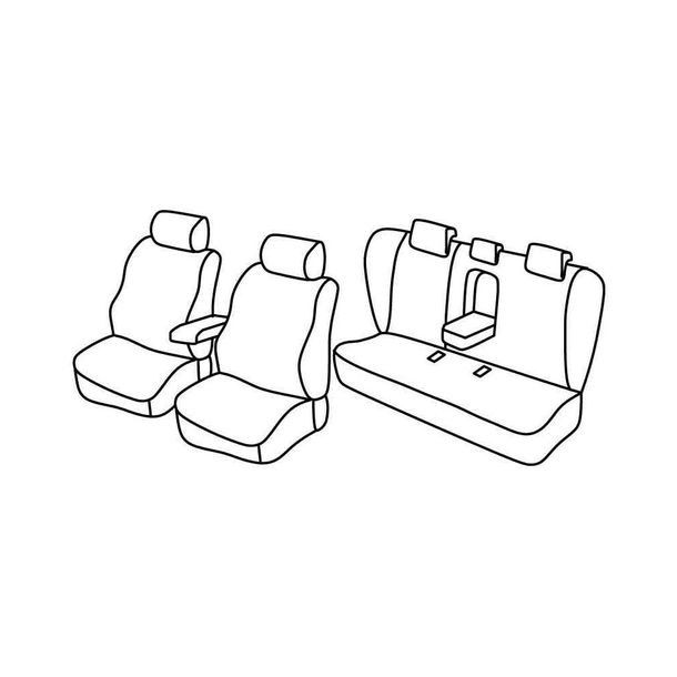 Coprisedili Lampa Set Superior - Beige - compatibili per Mazda 6 4p (04/08>12/12)