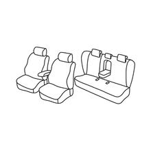 Sitzbezüge Lampa Set Superior - Nocciola - kompatibel für Mazda 6 4p (04/08>12/12)