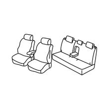 Sitzbezüge Lampa Set Superior - Schwarz/Blau - kompatibel für Mazda CX-7 (06/07>09/09)