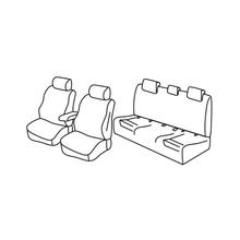 Capas de Banco Lampa Conjunto Superior - Nocciola - compatível para Audi A4 Avant (11/15>)
