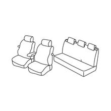 Capas de Assento Lampa Conjunto Superior - Cinza/Preto - compatível para Volkswagen Polo 3p (09/09>04/14)