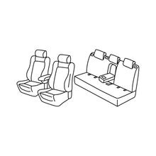 Fundas de asiento Lampa Set Superior - Nocciola - compatibles para Kia Ceed 5p (10/18>) - Kia XCeed (11/19>)