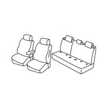Sitzbezüge Lampa Set Superior - Nocciola - kompatibel für Opel Corsa F 5p (09/19>)