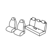Sitzbezüge Lampa Set Superior - Schwarz/Rot - kompatibel für Suzuki Swift 5p (05/17>)