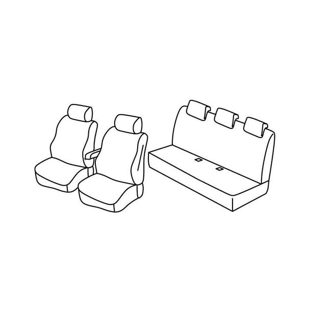 Housses de siège Lampa Set Superior - Beige - compatible pour Dacia Duster (02/18>)