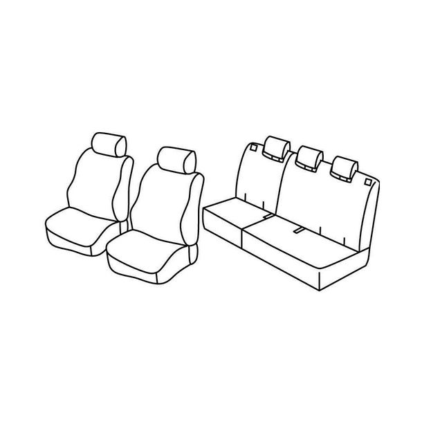 Coprisedili Lampa Set Superior - Beige - compatibile per Honda Jazz (02/11>08/15)