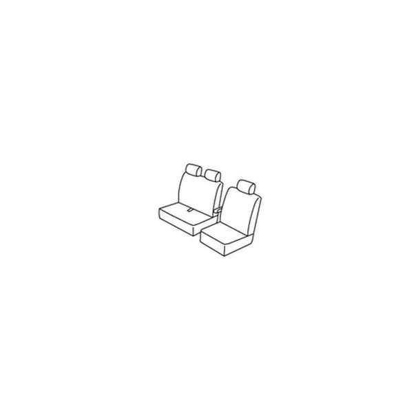 Set de housses de siège Superior - Nocciola - compatible pour Iveco Daily (05/06>05/14)