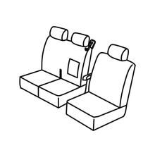 Sitzbezüge Lampa Set Superior - Grau/schwarz - kompatibel für Peugeot Expert (04/16>)