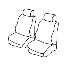 Seat Covers Lampa Set Superior - Hazelnut - compatible with Ford Transit Connect (11/13>03/17)