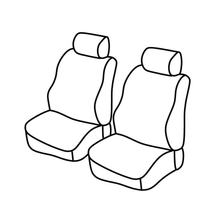 Stoelhoezen Lampa Set Superior - Zwart/Rood - geschikt voor Ford Transit Connect (06/02>10/13)