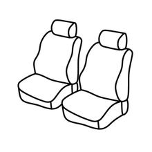 Seat Covers Lampa Set Superior - Black/Red - compatible for Ford Transit Courier (03/14>)