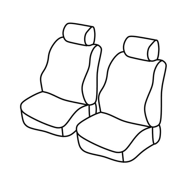 Coprisedili Lampa Set Superior - Beige - compatibili per Fiat Doblò Cargo (01/10>) - Opel Combo (04/12>08/18)