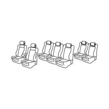 Seat Covers Lampa Set Superior - Grey/Black - compatible for Renault Espace (05/15>)