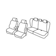Stoelhoezen Lampa Set Superior - Zwart/Blauw - compatibel voor Volvo S40 (01/04>12/12)