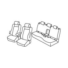 Stoelbekleding Lampa Set Superior - Zwart/Grijs - compatibel voor Skoda Karoq (12/17>)