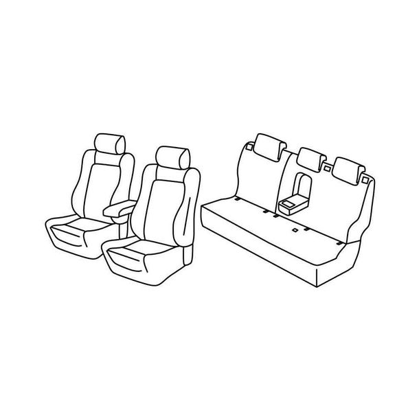 Coprisedili Lampa Set Superior - Beige - compatibile per Nissan Qashqai (08/17>03/21)
