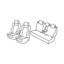 Potahy sedadel Lampa Set Superior - Nocciola - kompatibilní pro Nissan Qashqai (08/17>03/21)