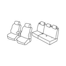 Stoelhoezen Lampa Set Superior - Zwart/Blauw - compatibel voor Ford Ecosport (02/18>)