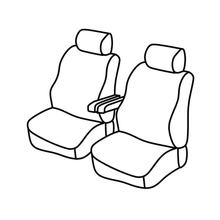 Stoelhoezen Lampa Set Superior - Zwart/Rood - compatibel voor Citroen Jumpy (04/16>) - Peugeot Expert (04/16>)