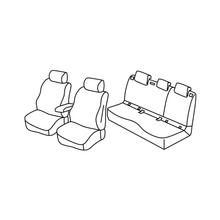 Stoelbekleding Lampa Set Superior - Zwart/Grijs - compatibel voor Volvo XC40 (10/17>)