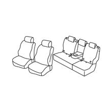 Stoelhoezen Lampa Set Superior - Zwart/Blauw - compatibel voor Toyota Land Cruiser 5-deurs (12/17>)