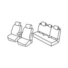 Potahy Lampa Set Superior - Černá/Červená - kompatibilní pro Seat Leon 5p (01/13>05/20)