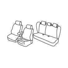 Potahy Lampa Set Superior - Černá/Červená - kompatibilní pro Opel Insignia 4p (11/13>04/17)