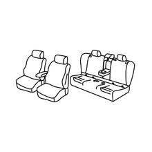 Habillages de siège Lampa Set Superior - Noir/Rouge - compatible pour Bmw Série 3 Touring (F31) (06/12>07/19)