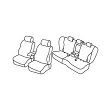Housses de siège Lampa Set Superior - Noir/Gris - compatible pour Audi Q5 (03/17>)