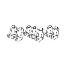Kit de housses de siège Superior - Nocciola - compatible pour Peugeot 5008 (01/17>)