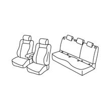 Capas de Assento Lampa Conjunto Superior - Bege - compatível para Skoda Karoq (12/17>)